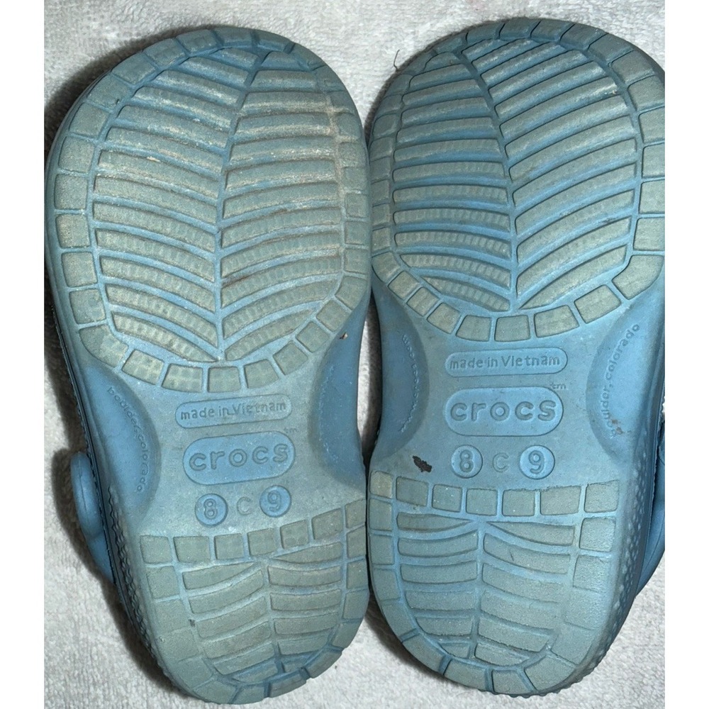 Crocs Blue Toddler Boys Size C8 - Picture 8 of 9